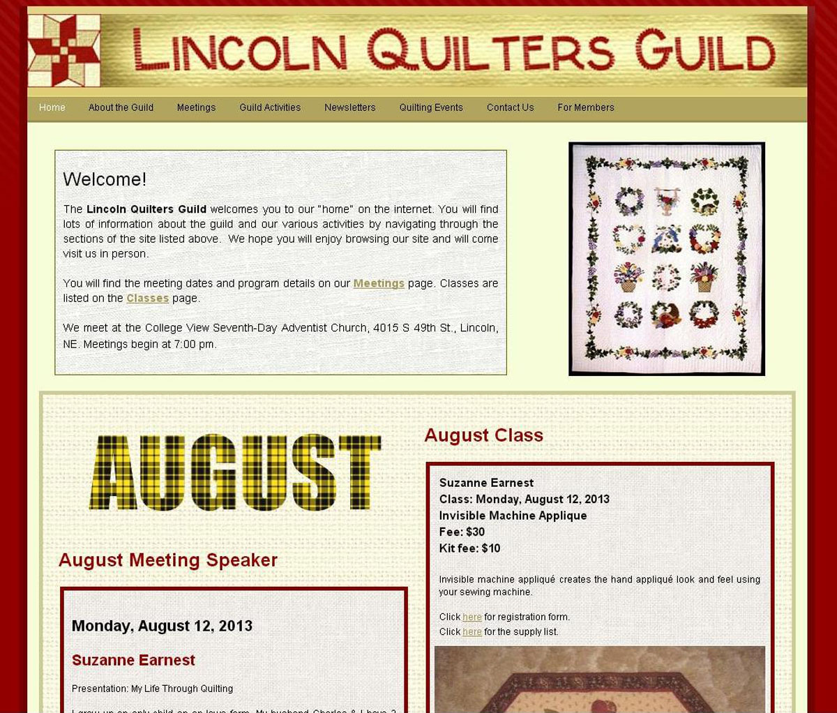 Lincoln Quilters Guild World Quilts The American Story